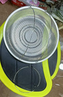 Stainless Steel Draining Rinsing Washing Ideal for Kitchen Vegetables Fruits - 4