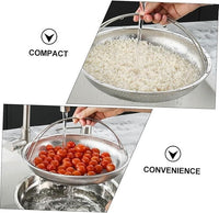 Stainless Steel Draining Rinsing Washing Ideal for Kitchen Vegetables Fruits - 3