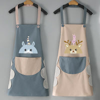 Kitchen Apron for Women with Big Front Pocket Hand-Wiping Waterproof Apron for Kitchen - 1