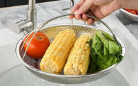Stainless Steel Draining Rinsing Washing Ideal for Kitchen Vegetables Fruits - 1