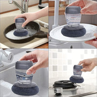 Kitchen Soap Dispensing Palm Brush (Pack of 2) - 5
