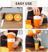 Manual Juicer Machine with Strainer and Container - 6