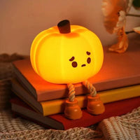 Sad Pumpkin Silicone Lamp - 1