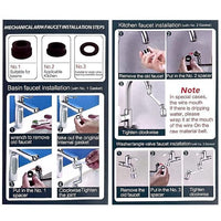 2 Mode Splash Filter Kitchen Tap Extended Faucet - 5