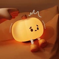 Sad Pumpkin Silicone Lamp - 3