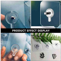 Self Adhesive Hooks for Wall Heavy Duty Strong Nail Free for Hanging Photo Frame Hook (Pack of 10) - 4